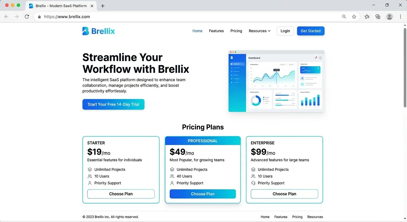 Landing pages